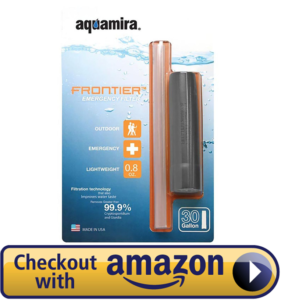 Aquamira Frontier Emergency Water Filter Straw System