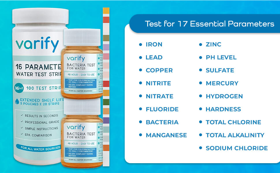 Varify 17 in 1 Complete Drinking Water Test Kit